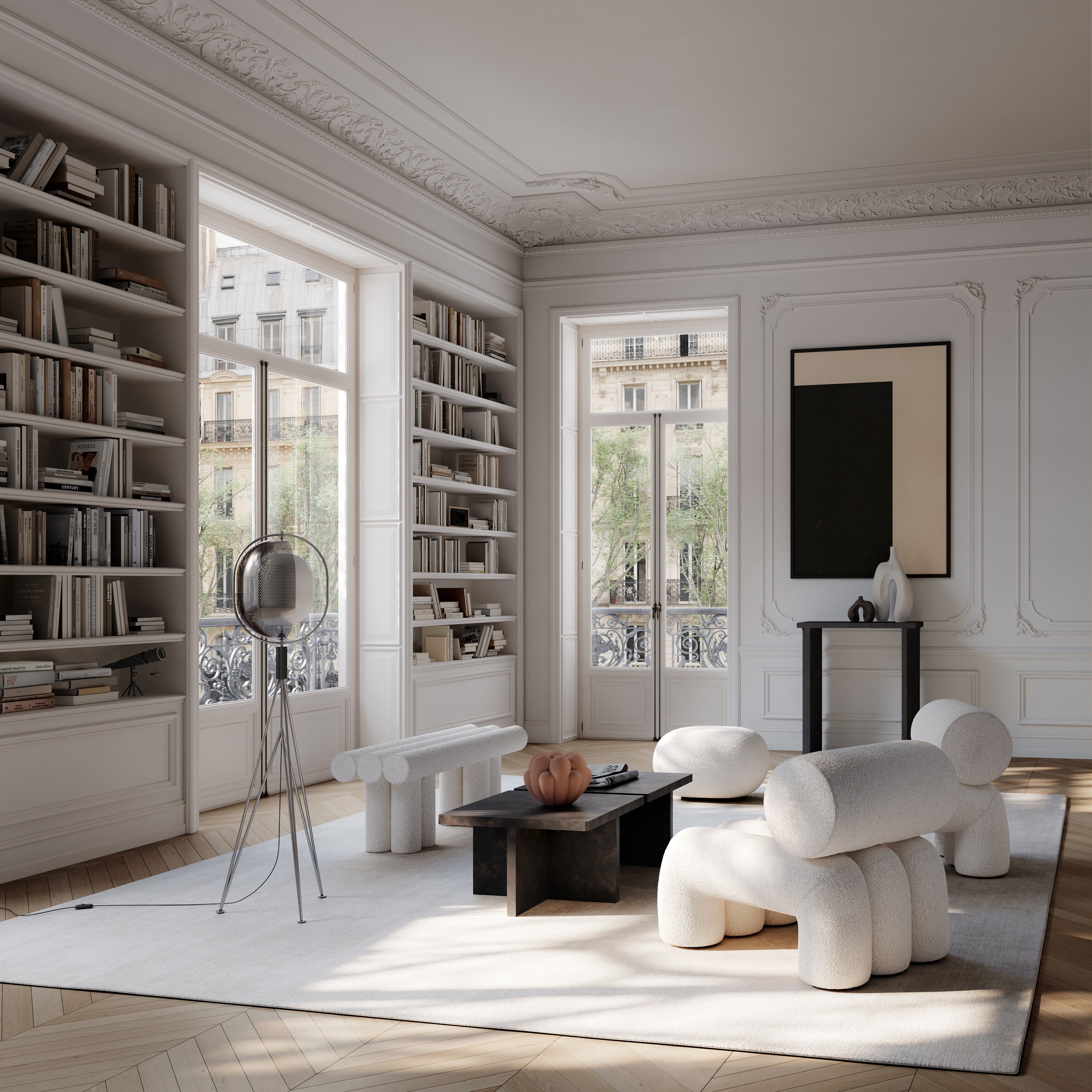 101 Copenhagen - Pearl Floor Lamp - Chrome - Floor Lamp