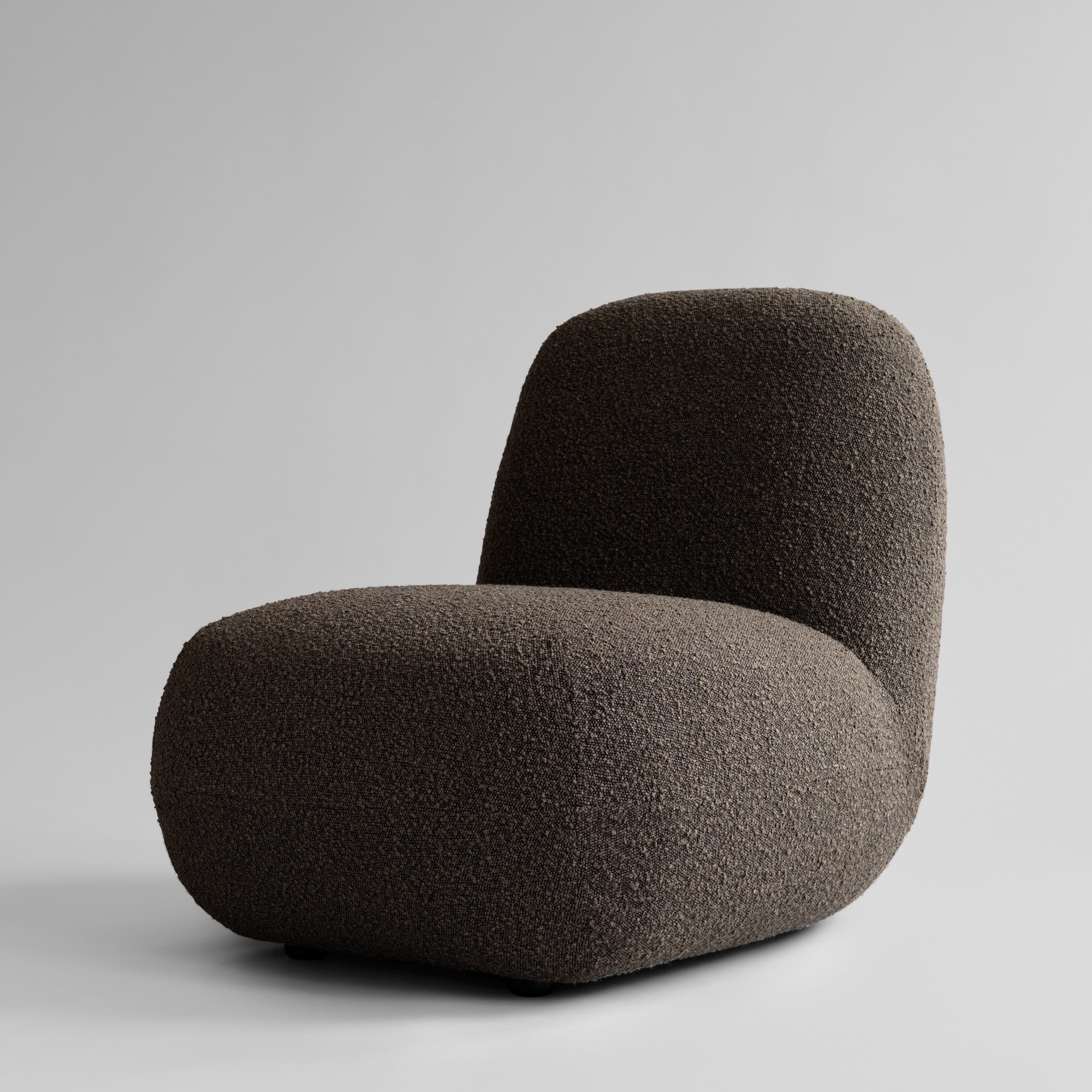 101 Copenhagen - Toe Chair, Flat - Deep Taupe - Lounge Chair
