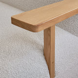 Toe Sofa - Natural Oak / Off White