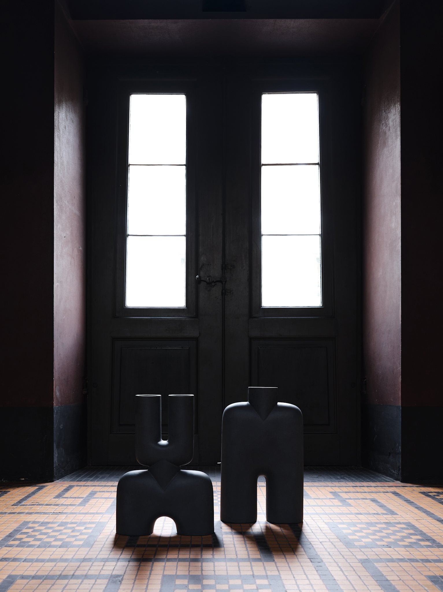101 Copenhagen - Cobra Vase Double, Hexa - Black - Vase