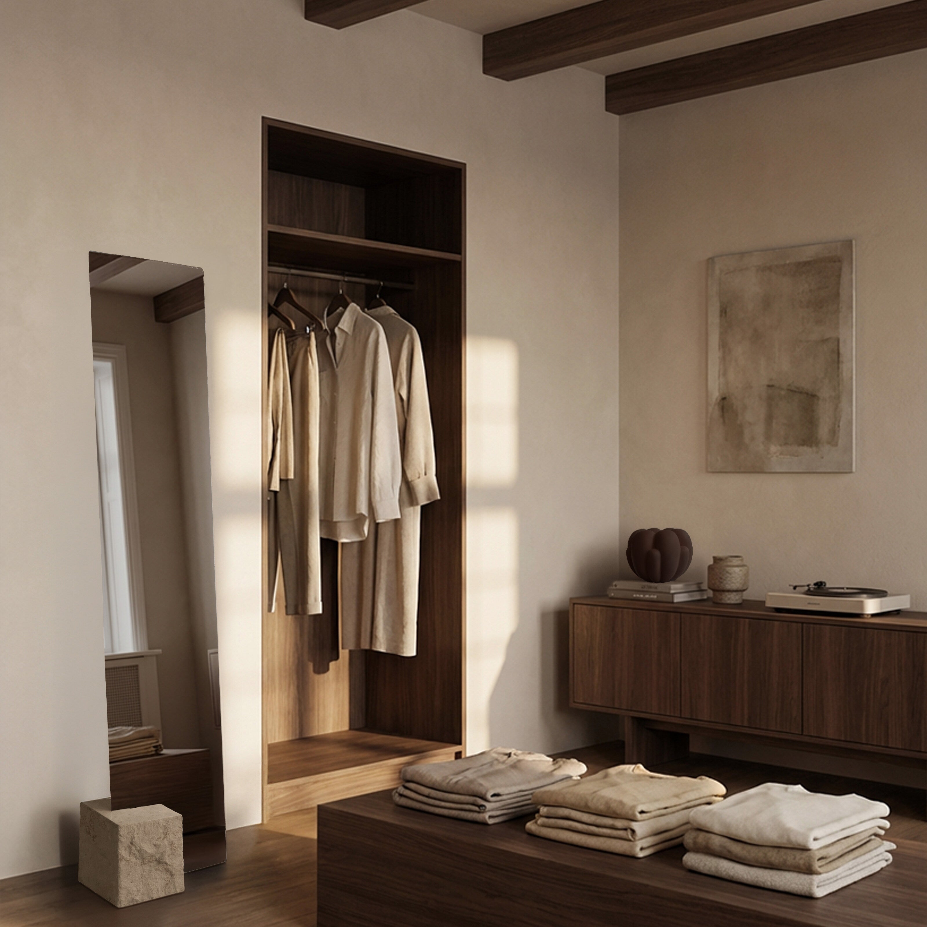 Kubis Mirror - Limestone