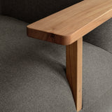 Toe Chair Armrest - Teak / Stone Gray