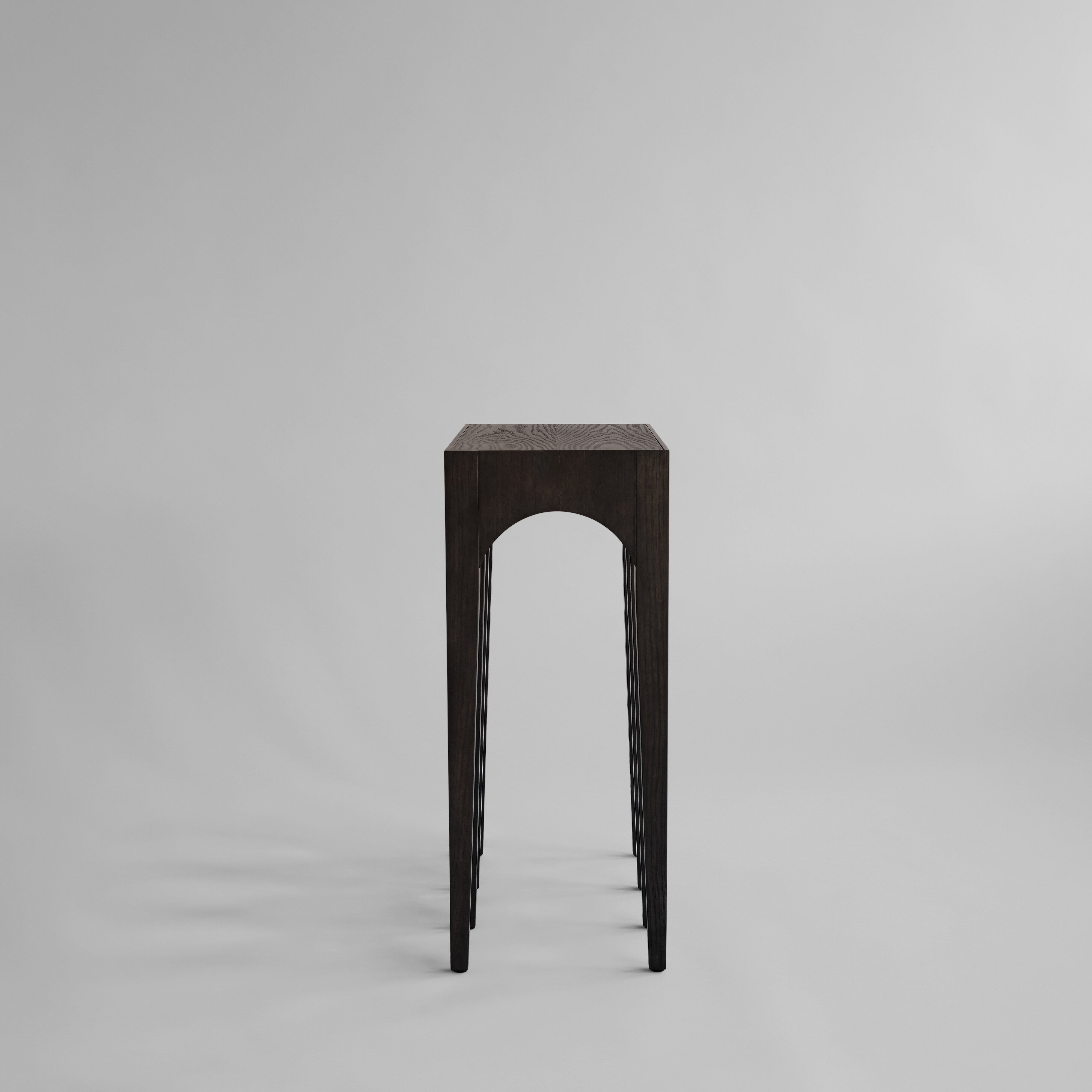 Bow Console - Coffee Black Oak