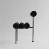 Hiro  Dining Chair, Black Frame - Peat