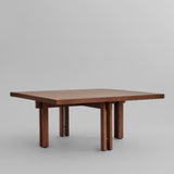 Plinth Coffee Table, 80x80 - Classic Brown Oak