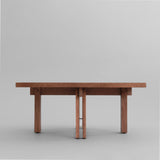 Plinth Coffee Table, 80x80 - Classic Brown Oak