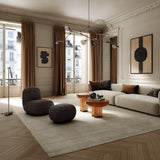 Toe Ottoman - Dark Brown