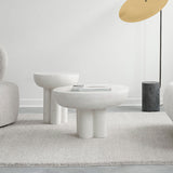 Crown Table, Low - Bone White