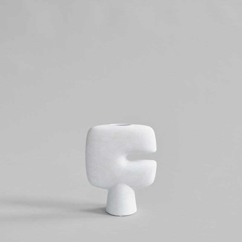 Tribal Vase, Mini - Bone White