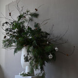 Sphere Vase Square, Big - Bone White