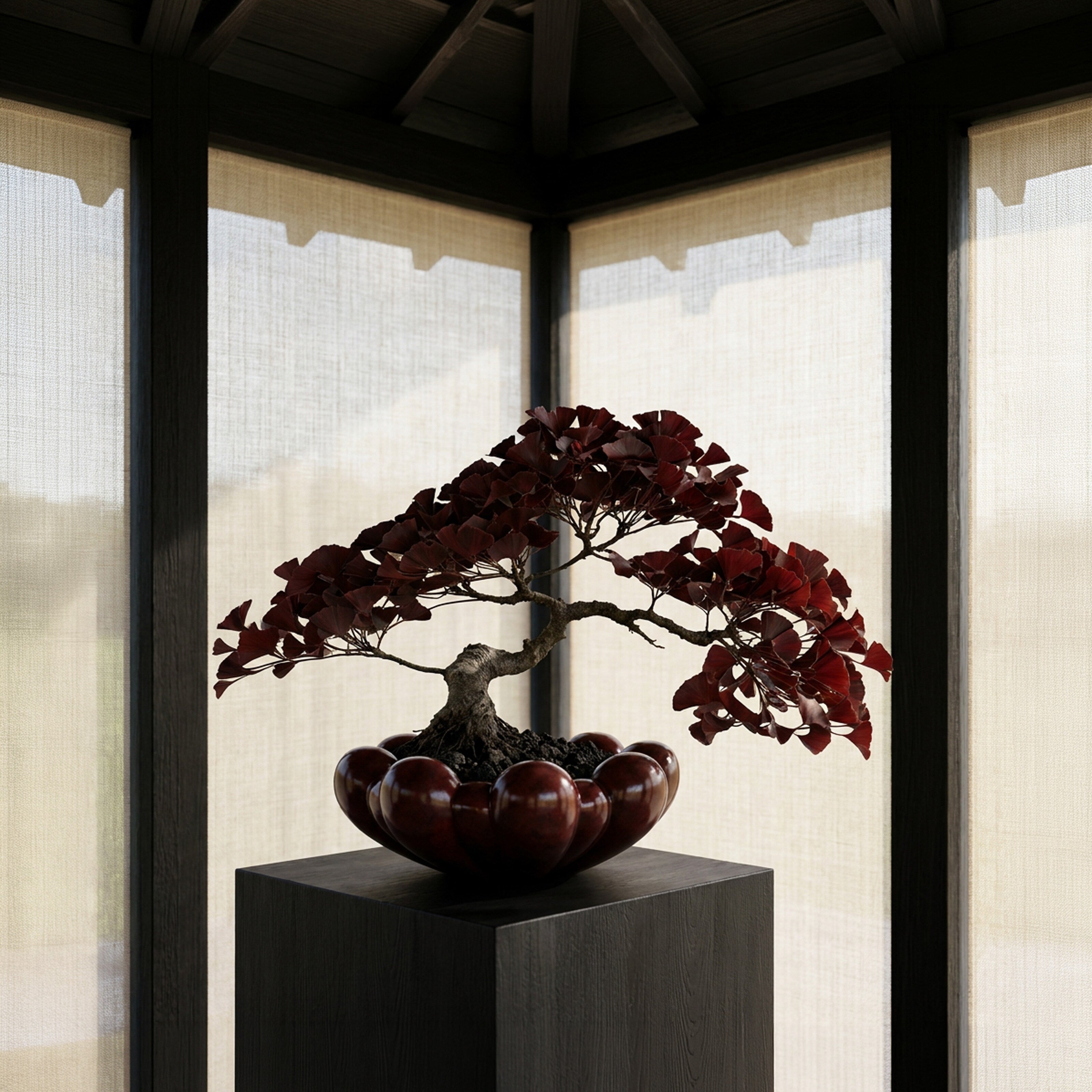 101 Copenhagen - Bloom Tray, Big - Maroon - Tray