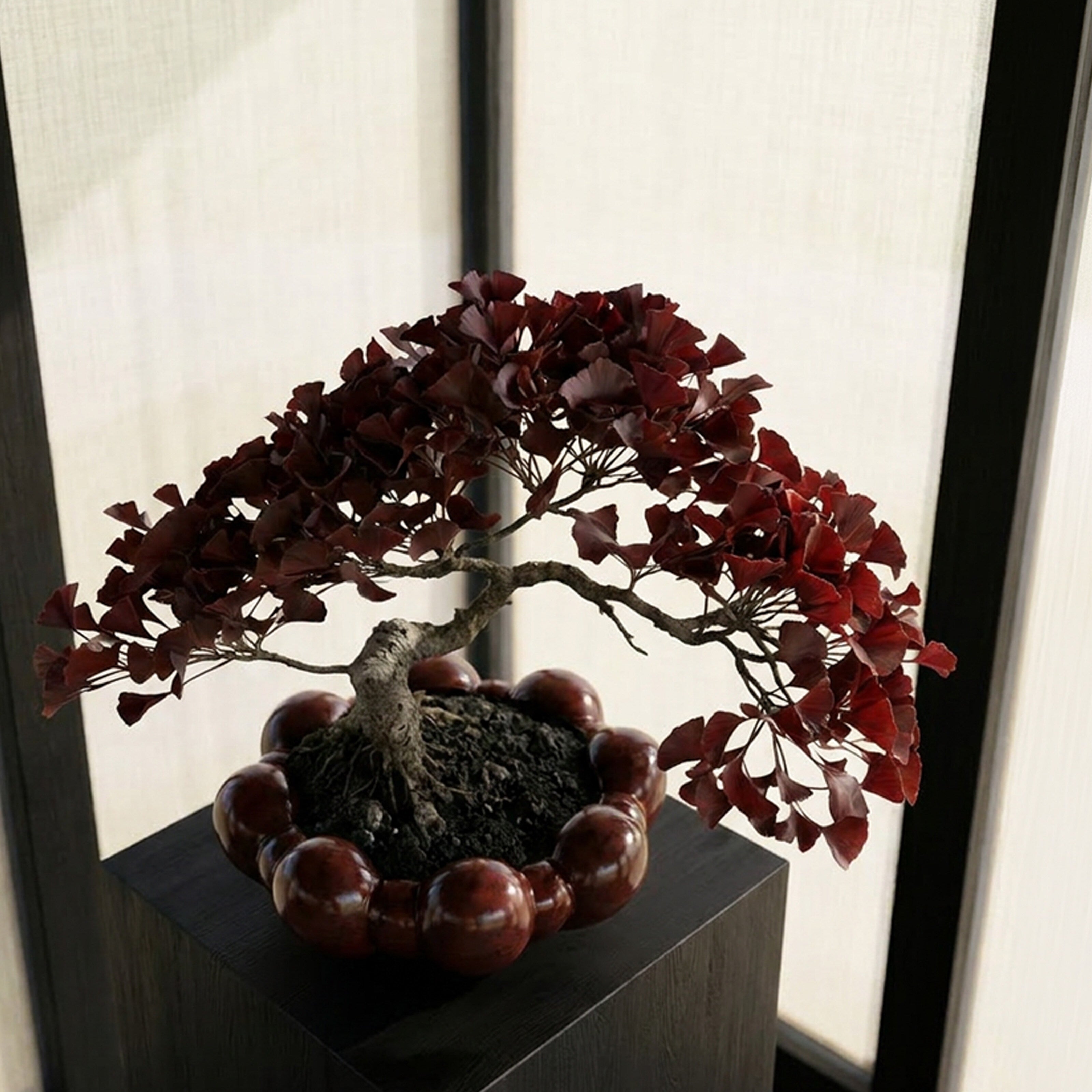 101 Copenhagen - Bloom Tray, Big - Maroon - Tray