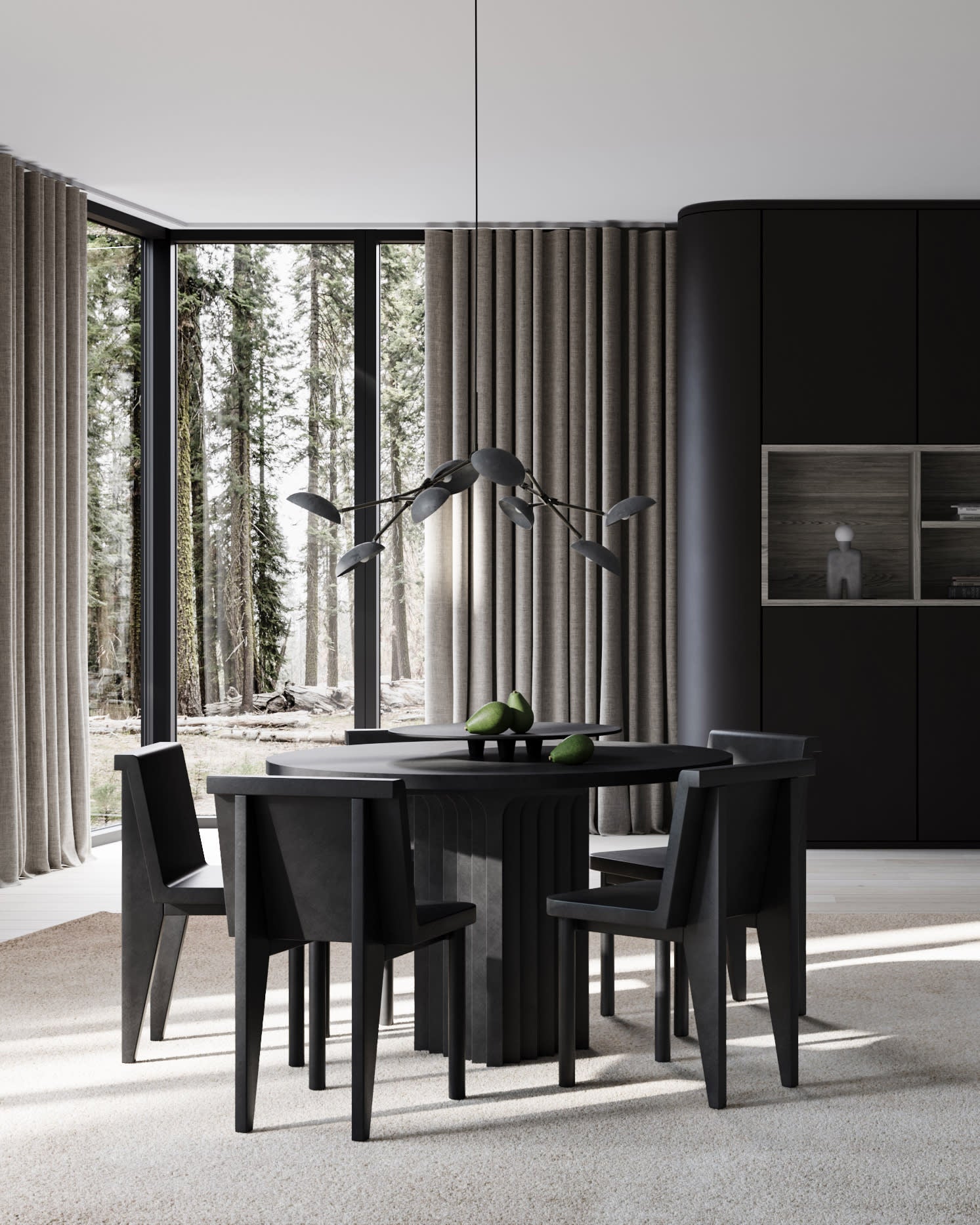 101 Copenhagen - Brutus Slim Dining Chair - Coffee - Dining Chair