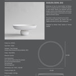 101 Copenhagen - Baburu Bowl, Big - Bone White - Ceramic bowl