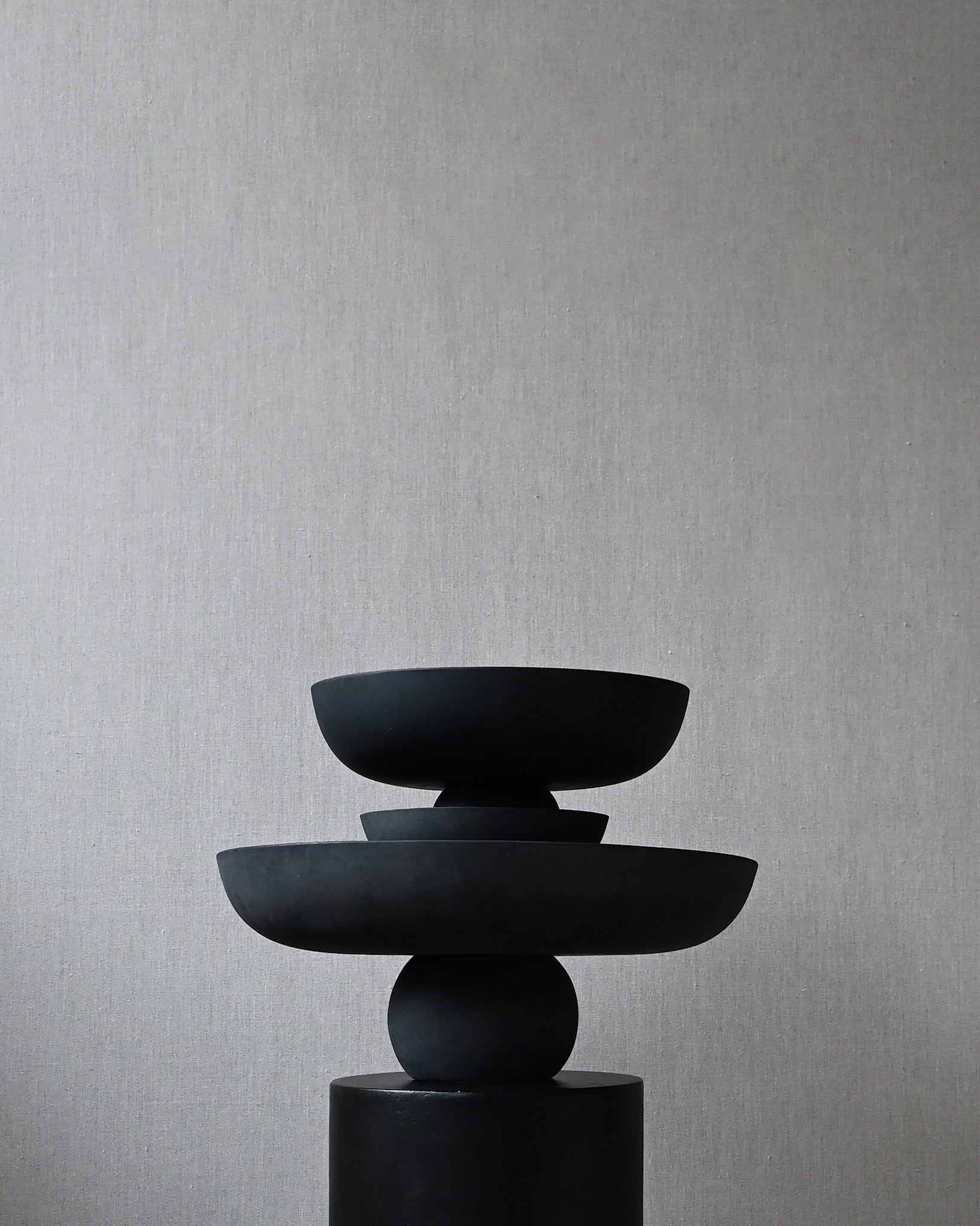 101 Copenhagen - Baburu Bowl, Big - Black - Ceramic bowl