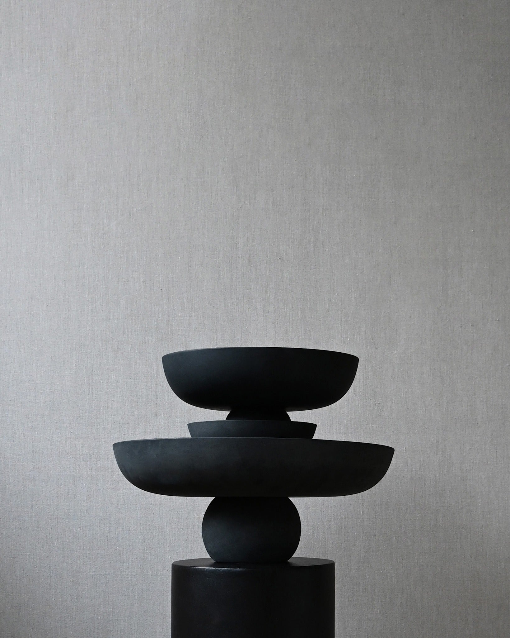 101 Copenhagen - Baburu Bowl, Medio - Black - Ceramic bowl