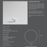 Baburu Bowl, Mini - Bone White