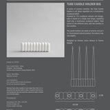 101 Copenhagen - Tube Candle Holder, Big - Bone White - Candle Holders