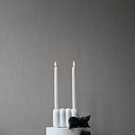 101 Copenhagen - Tube Candle Holder, Mini - Bone White - Candle Holders