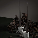 101 Copenhagen - Brick Candle Holder, Tall - Calacatta - Candle Holders