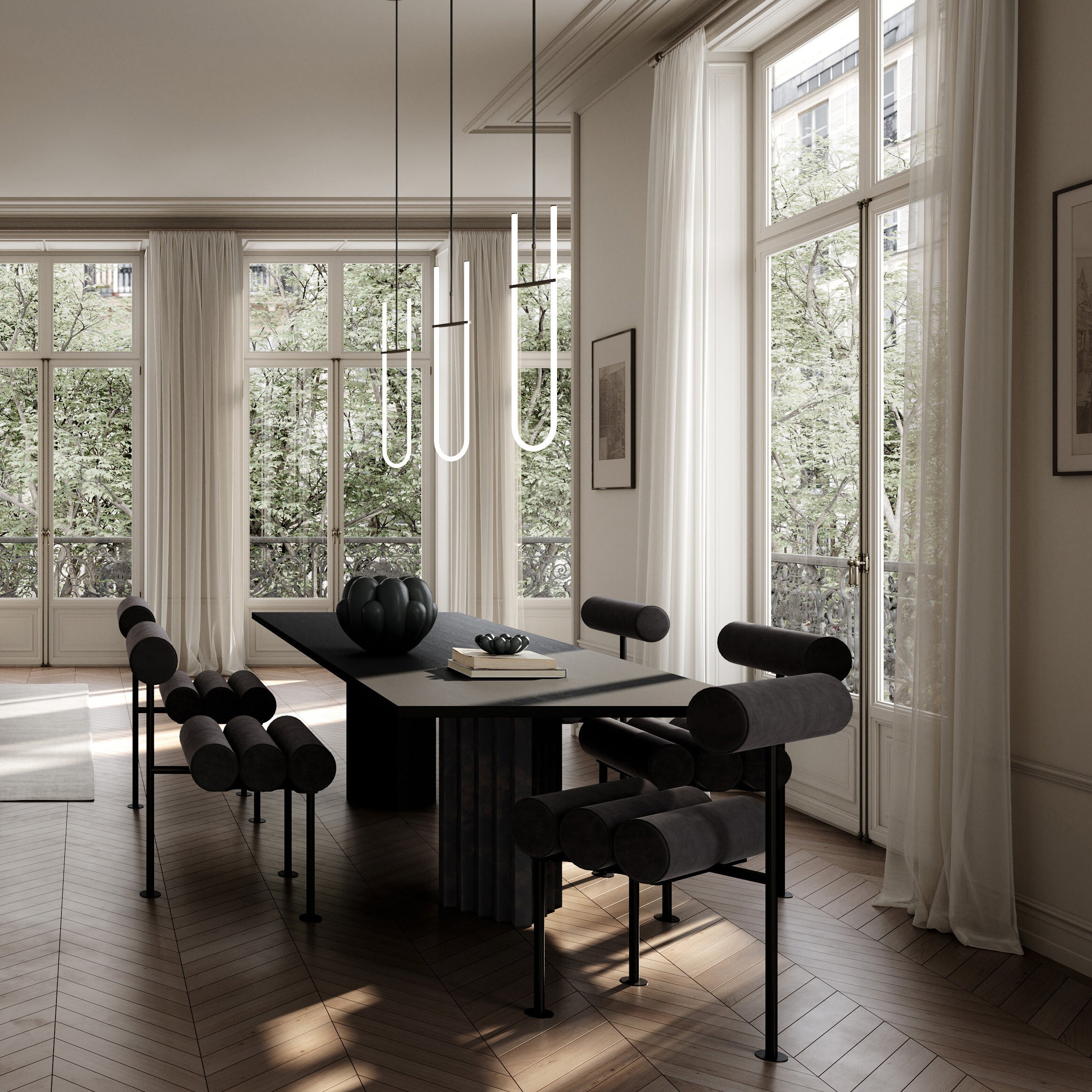Curve Pendant Lamp - Bronze (5m)