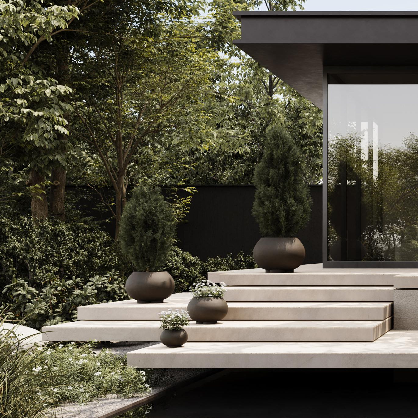 101 Copenhagen - Urchin Plant Pot, Petit - Coffee - Outdoor