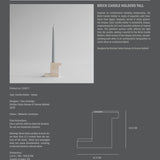 101 Copenhagen - Brick Candle Holder, Tall - Limestone - Candle Holders