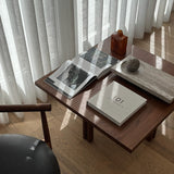 Plinth Coffee Table, 80x80 - Classic Brown Oak