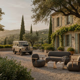 Toe Sofa - Teak / Stone Gray