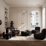 Toe Sofa - Classic Brown Oak / Dark Brown