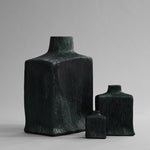 101 Copenhagen - Shin Vase, Medio - Carved Dark Green - Vase