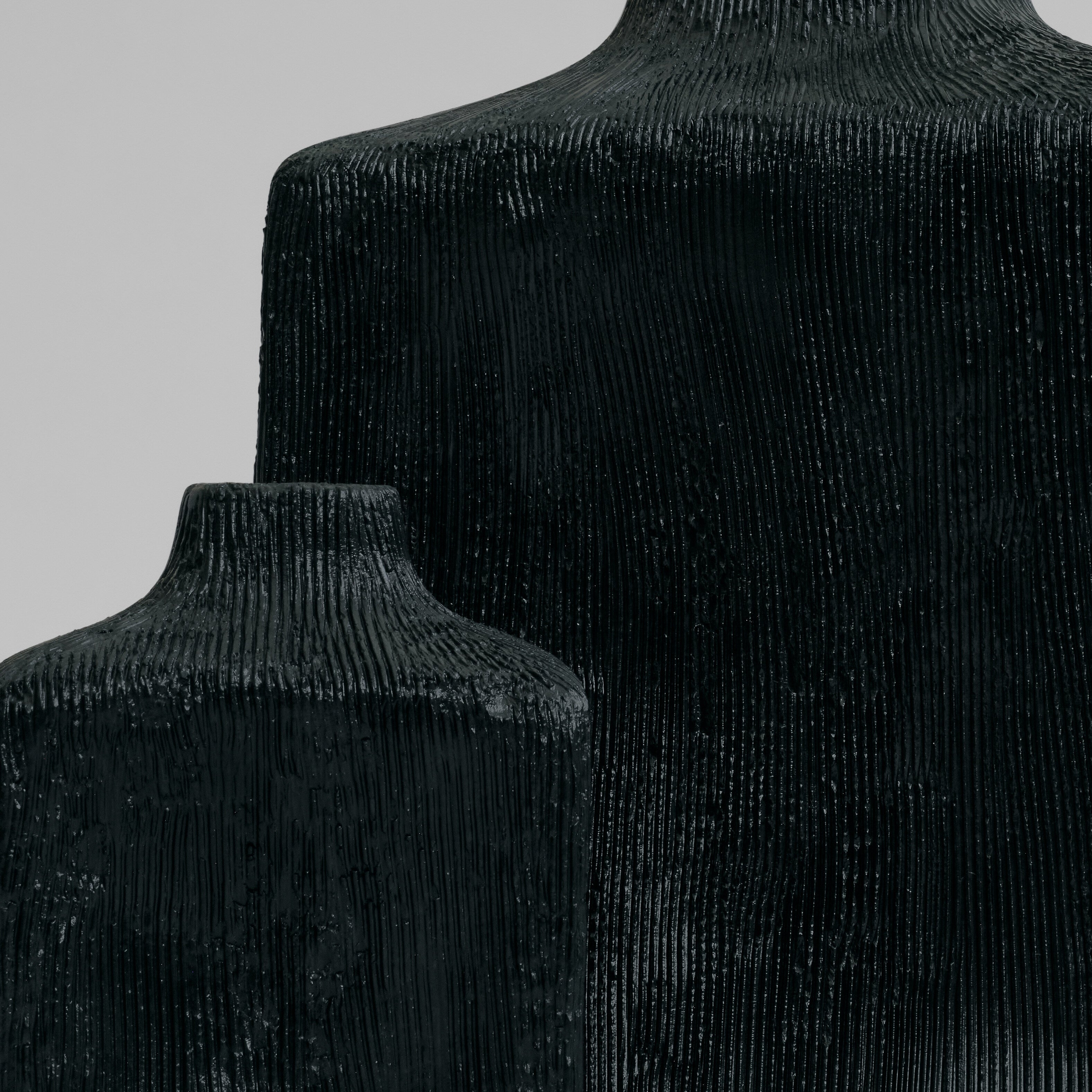 101 Copenhagen - Shin Vase, Mini - Carved Dark Green - Vase
