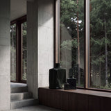 101 Copenhagen - Shin Vase, Hexa – Carved Dark Green - Vase