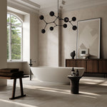 101 Copenhagen - Drop Chandelier Globe - Burned Black - Chandelier