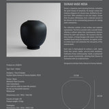 101 Copenhagen - Sunao Vase, Hexa - Black - Plant Pot