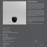 101 Copenhagen - Sunao Vase, Mini - Black - Vase