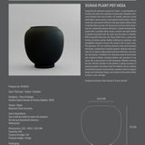 Sunao Plant Pot, Hexa - Black