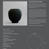 101 Copenhagen - Sunao Plant Pot, Hexa - Black - Plant Pot