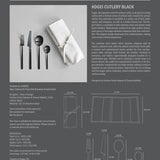 Kogei Cutlery - Black (24 pcs)
