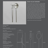 Kogei Salad Servers - Brushed Steel
