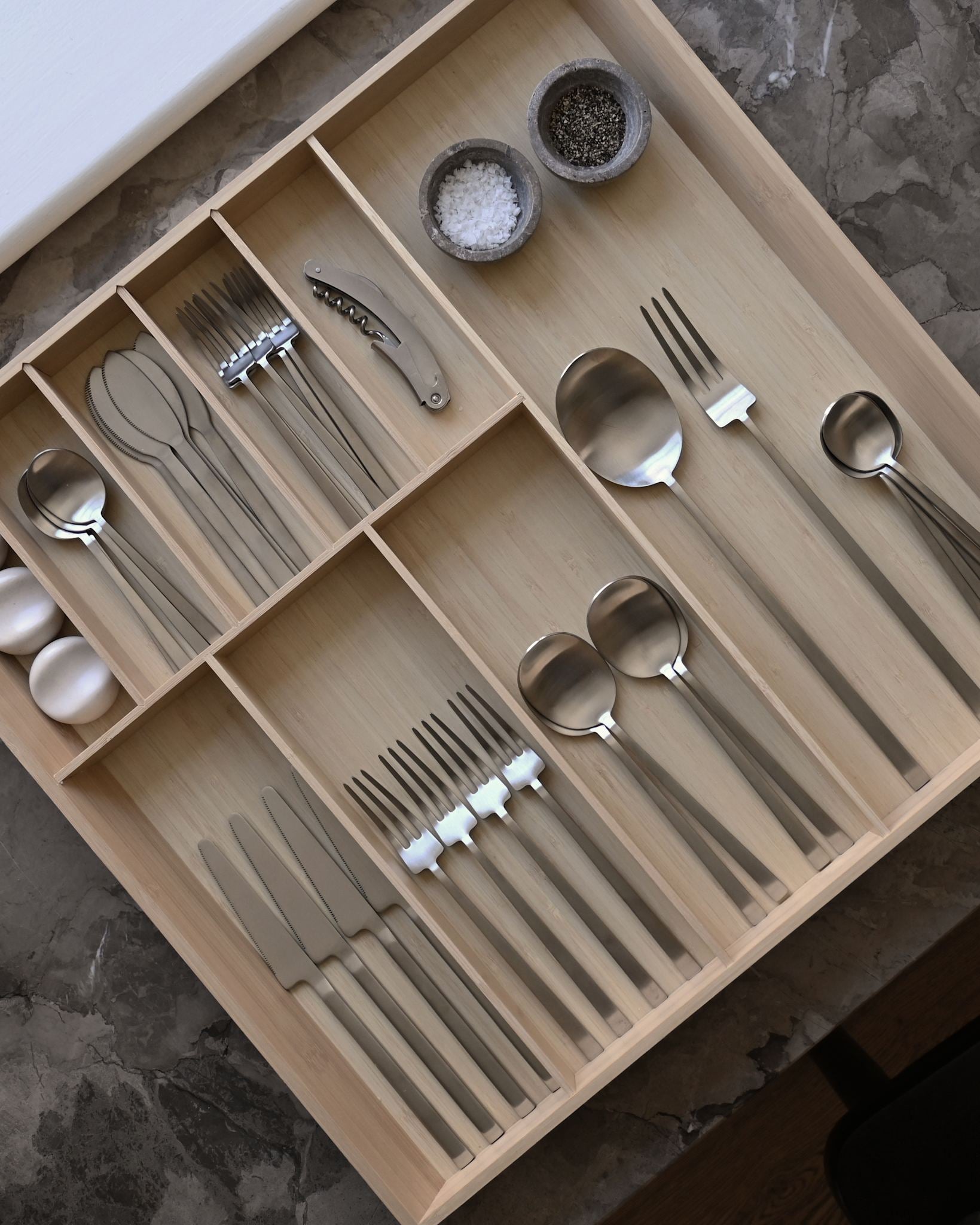101 Copenhagen - Kogei Cutlery - Brushed Steel (16 pcs) - Cutlery set