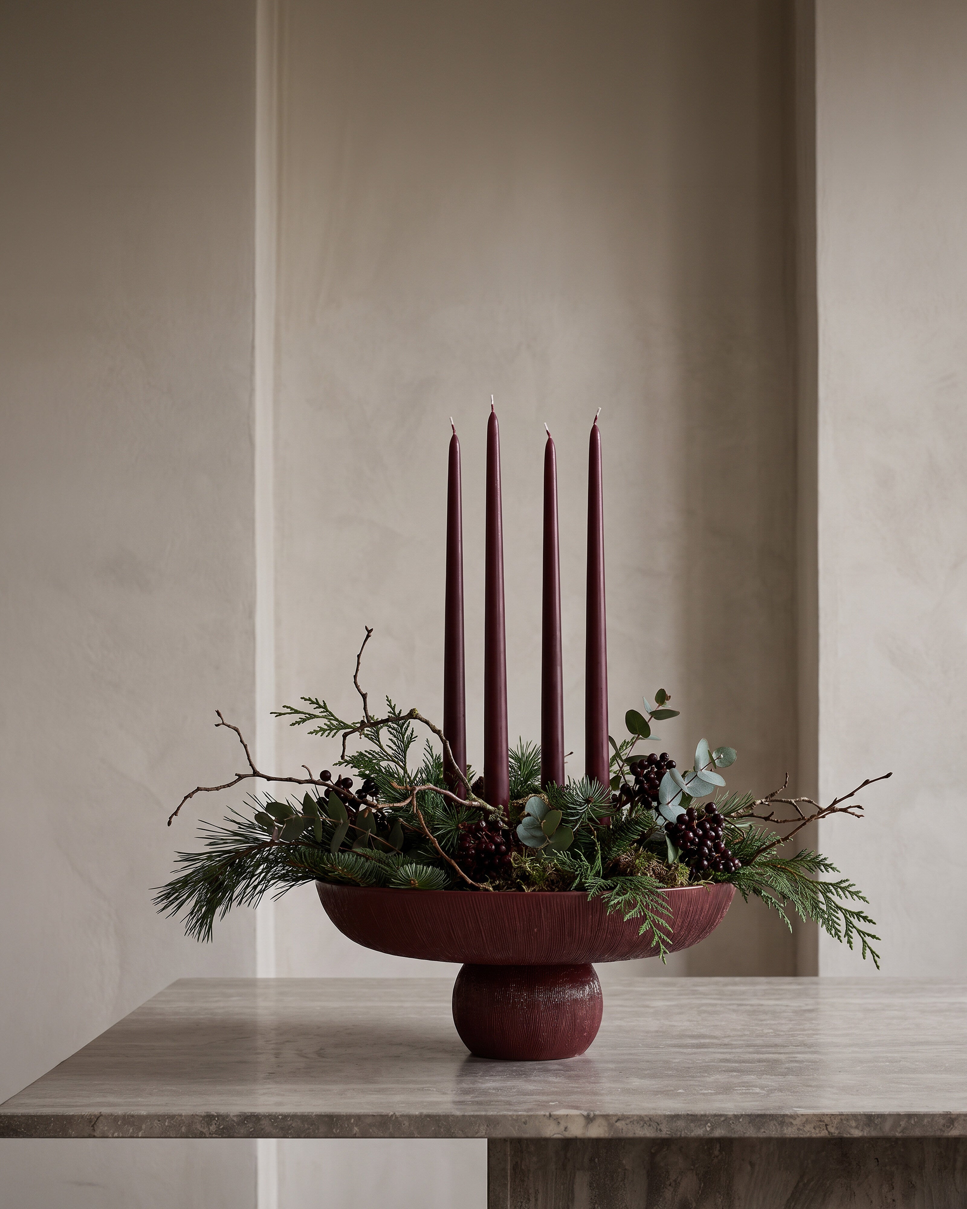 101 Copenhagen - Baburu Bowl, Big - Carved Ruby - Bowl