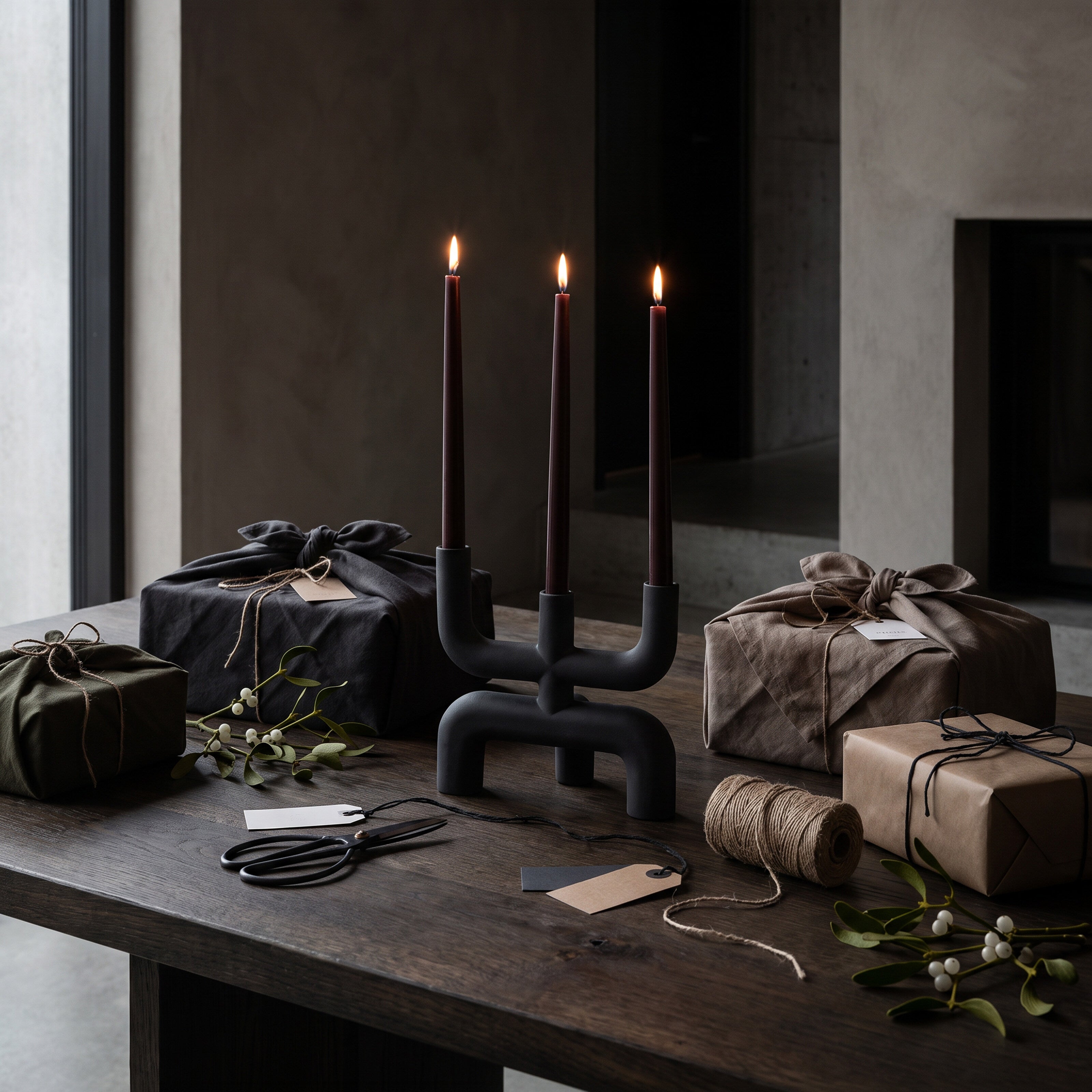 Cobra Candle Holder - Black