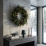 Cube Candle Holders -  Silver Travertine
