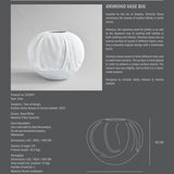 Orimono Vase, Big - Bone White