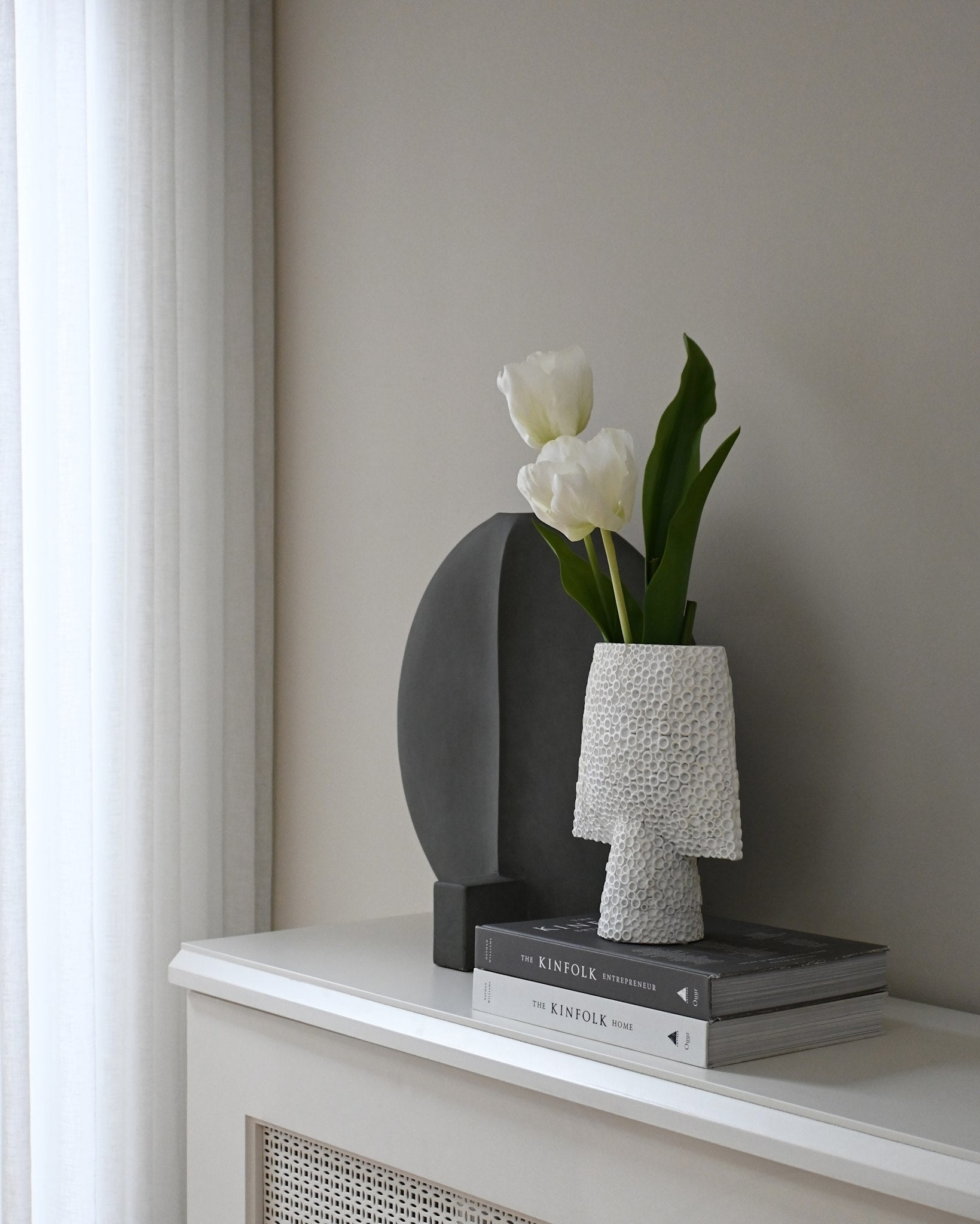101 Copenhagen - Sphere Vase Square Shisen, Mini - Bone White - Vase