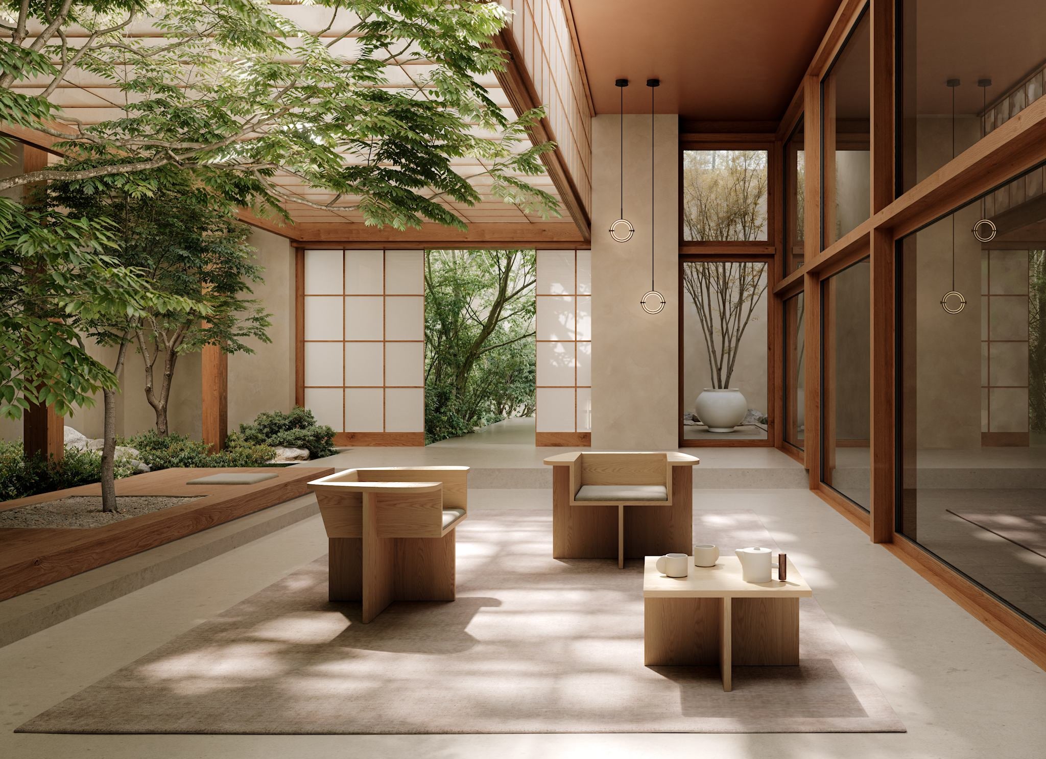 101 Copenhagen - Native Tea for Two - Birch - Tea Set