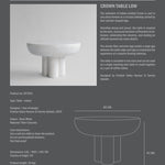 101 Copenhagen - Crown Table, Low - Bone White - Coffee or Side Table