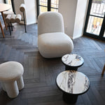 101 Copenhagen - Trumpet Table, Low - Calacatta - Coffee or Side Table