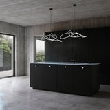Ghost Chandelier, Mini - Neon (5m)
